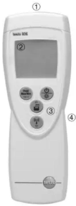Testo 926 - Display and control elements - 1