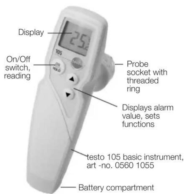 Testo 105 - Gerät reinigen - 1