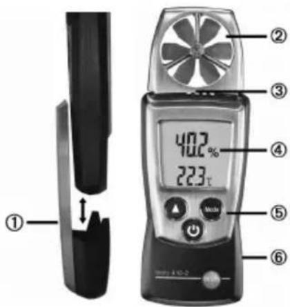 Testo 4102 - Описание прибора - 1