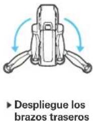 Despliegue los brazos traseros