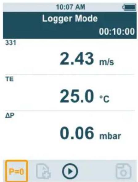Testo 440 - Procéder à l'application du mode enregistrement [logger mode] - 1