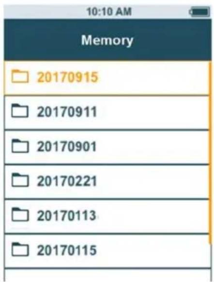 Testo 440 - Gérer les données de mesures sauvegardées - 1