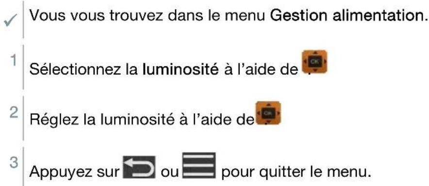 Testo 440 - Régler la luminosité - 1