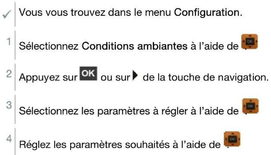 Testo 440 - Régler les conditions ambiantes - 1