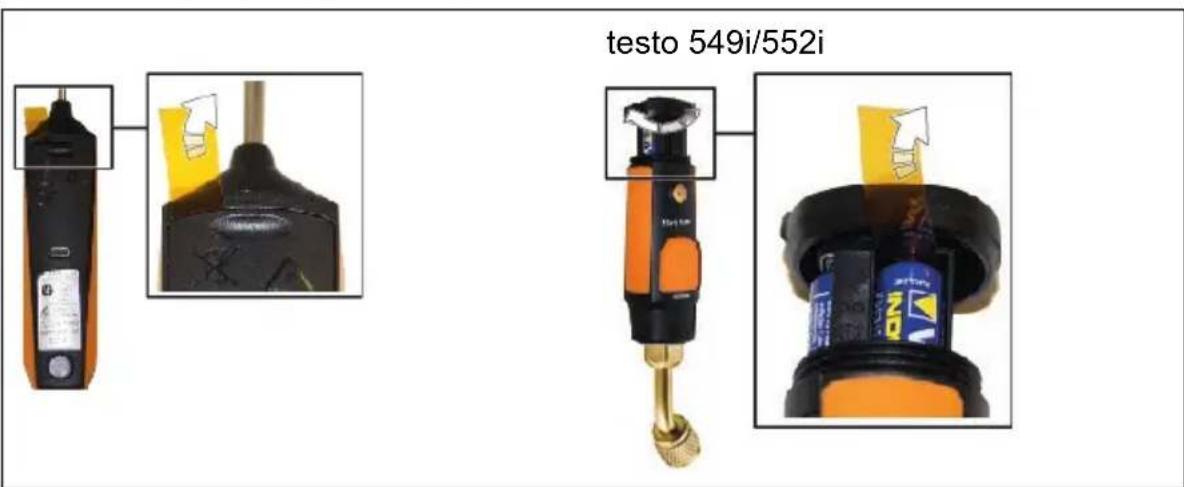 Testo 410i - Statut des LED - 1