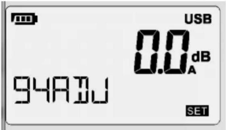 Extech SL400 - Réglage de la compensation de 94 db (calibrage) - 1