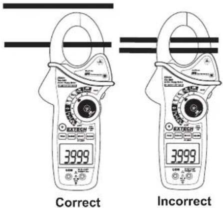 Extech EX810 - Mesures du courant ca - 1