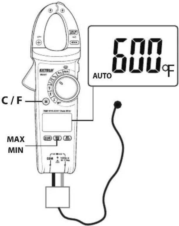 Extech MA445 - Mesures de la température (MA443 et MA445) - 2