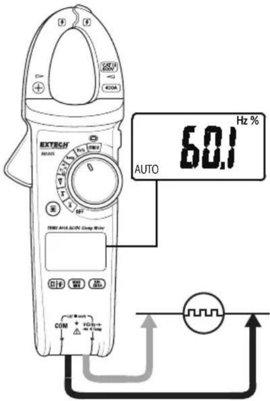 Extech MA445 - Mesures de la fréquence - 2