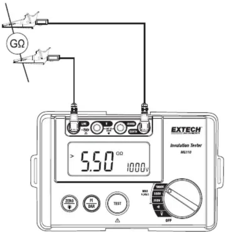 Extech MG310 - Attention - 1