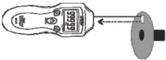Extech RPM33 - Préparation du tachymètre (optique) sans contact - 1