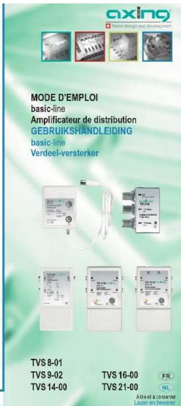 Axing TVS 16 - Consignes de sécurité : - 1