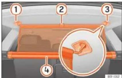 SEAT León (2022) - Filet de séparation derrière la banquette arrière - 1
