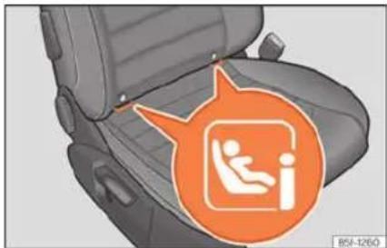 SEAT León (2022) - Fixation du siège pour enfants avec le système ISOFIX ou i-size - 2
