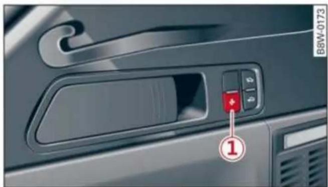 AUDI Q5 (2023) - Basculement du dispositif d'attelage vers l'intérieur/l'extérieur - 1