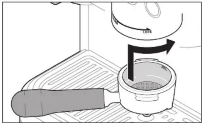 SILVERCREST SSMP 1770 A2 - Préchauffage du filtre et de la tete de percolateur (flush) - 1