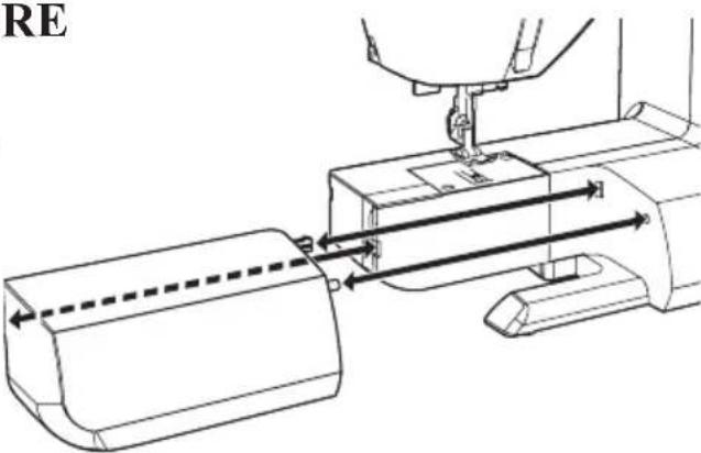 SINGER C5200 - CONVERTING TO FREE-ARM SEWING UTILISATION DU BRAS LIBRE - 1