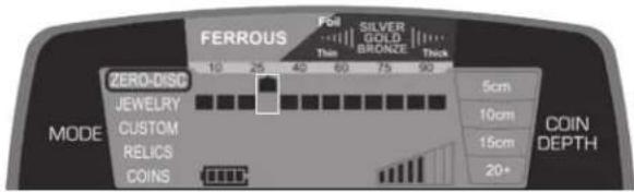 GARRETT ACE 400i - Distinction par SEUILS - 1
