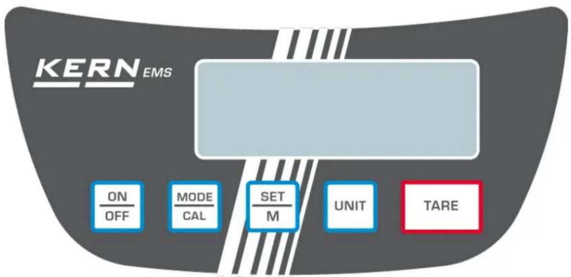Kern EMS 6K0.1 - Overview of display - 1