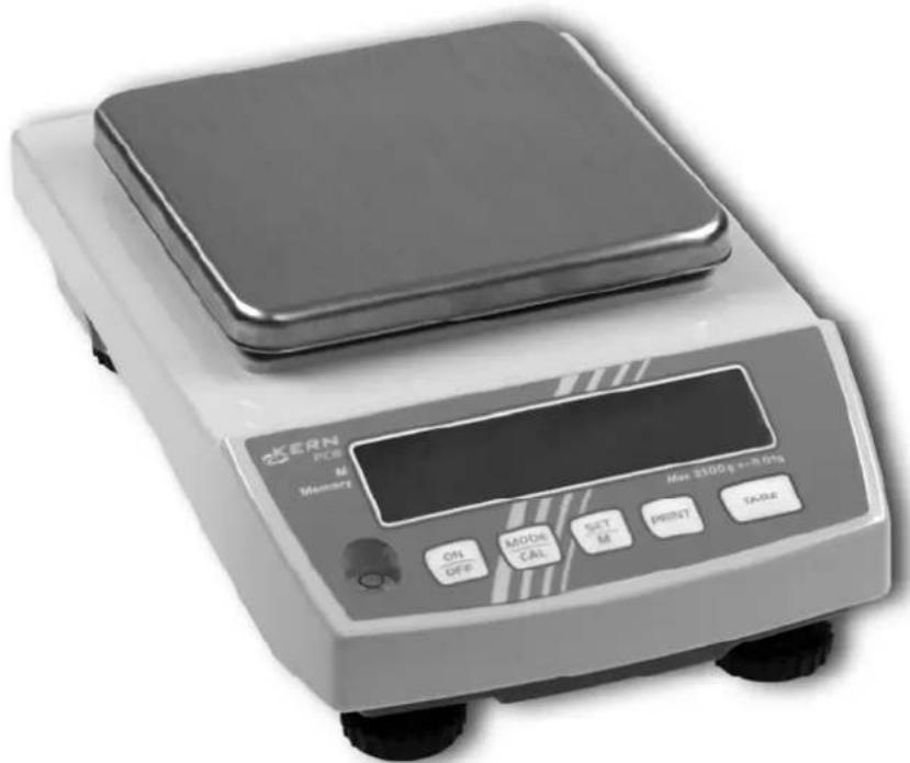 Kern PCB 60001 - Mode d'emploi balance de précision - 1