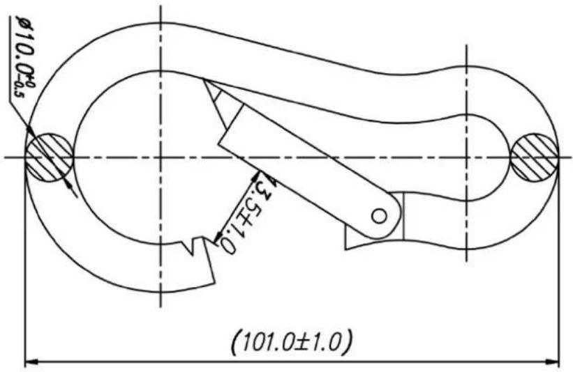 Kern HCB 20K10 - Karabiner und Haken (Modelle HCB ≤ 200 kg und Modelle HCN) - 1