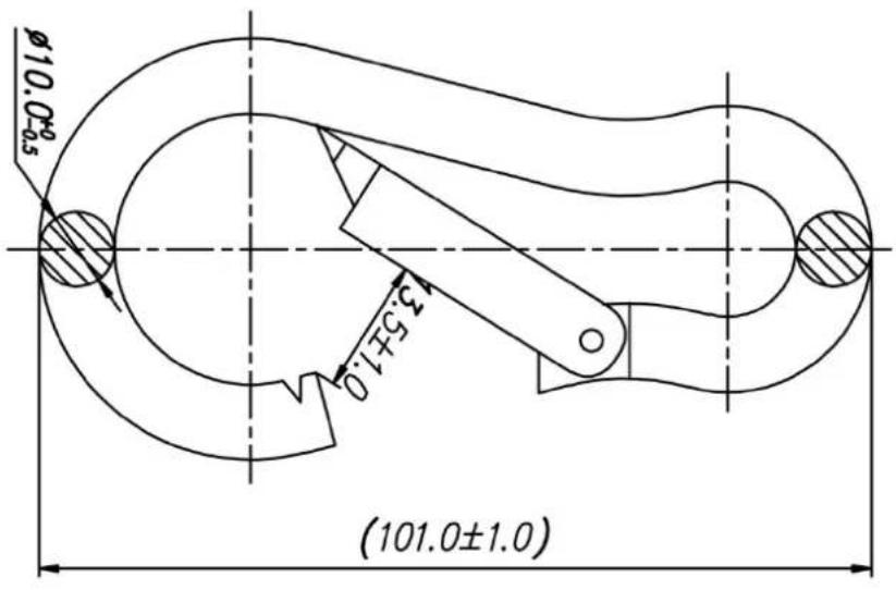 Kern HCB 20K10 - Carbine and hook (models HCB ≤ 200 kg and models HCN) - 1