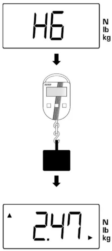 Kern CH 50K100 - Spitzenwertfunktion - 1