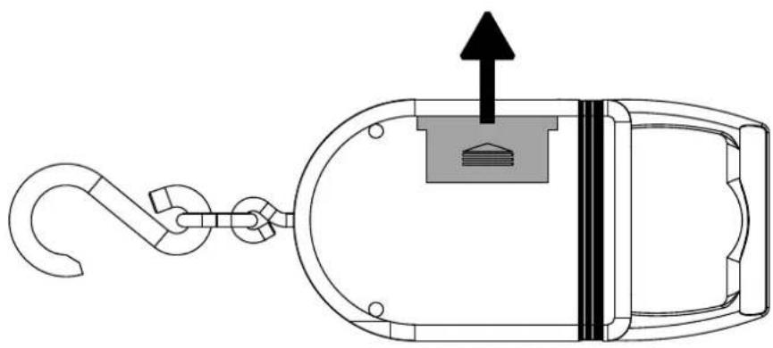 Kern CH 50K100 - Batterien einlagen: - 1