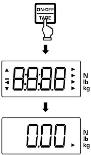 Kern CH 50K100 - Einschalten: - 1