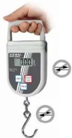 Kern CH 50K100 - Loading the balance: - 2