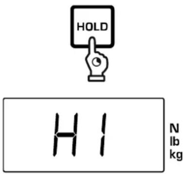 Kern CH 50K100 - FunktionsmENU aufrufen - 1