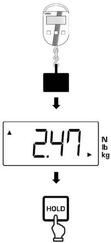 Kern CH 50K100 - Example for setting < H4> : - 1