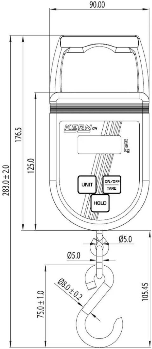 Kern CH 50K100 - Dimensions - 1