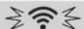 SHARP UAKCP100E - Wskaznik Wi-Fi pulsuje szybko - 1