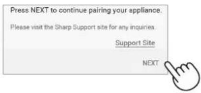 SHARP UAKCP100E - Toque "NEXT" (Siguiente). - 1