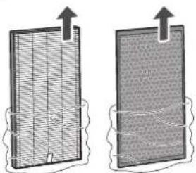 SHARP UAKCP100E - INSTALLAZIONE DEL FILTRO - 3
