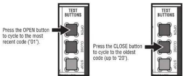 LIFT-MASTER HCT08 - To Scroll Through the Saved Codes - 1