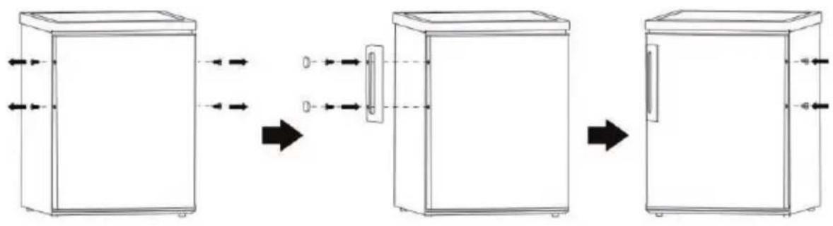 WINIA WRNH32NS - Inversion du sens d'ouverture des portes - 11