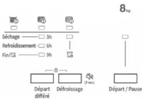 WINIA WVR08CF1WW - 5-1-2. Indicateur électronique et fonctions supplémentaires - 1
