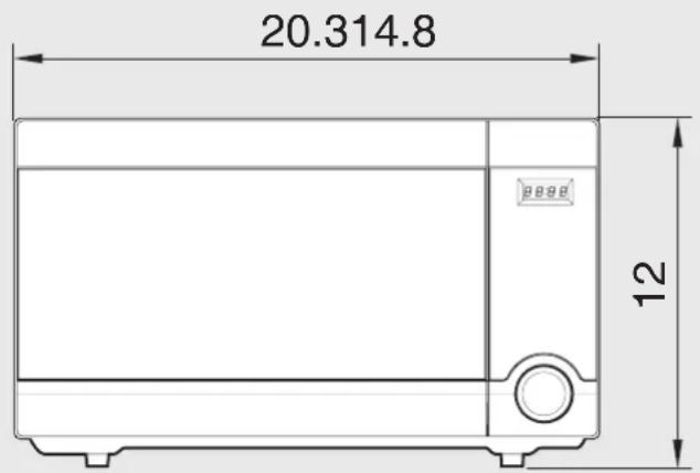 WINIA WKOR1N4A - La hauteur minimale de l'espace libre nécessaire au-dessus de la surface supérieure du four est de 170 mm. - 1