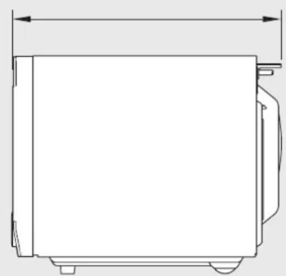 WINIA WKOR1N4A - La hauteur minimale de l'espace libre nécessaire au-dessus de la surface supérieure du four est de 170 mm. - 2