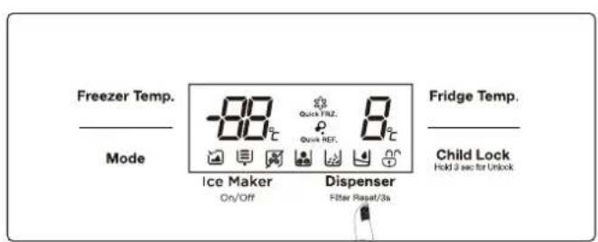 WINIA WFRNM570F2B - 1) Distribution d'eau froide - 1