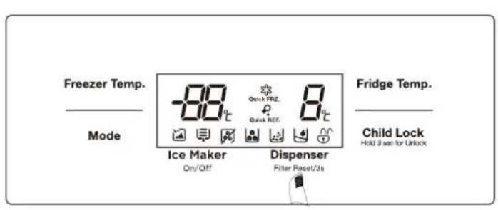 WINIA WFRNM570D2X - Distribution d'eau, de glaçons et de glace pilée - 1