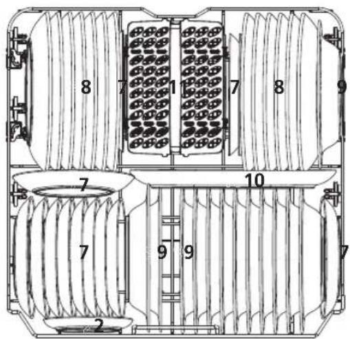 WINIA WMW13M1WW - Panier du bas : - 1