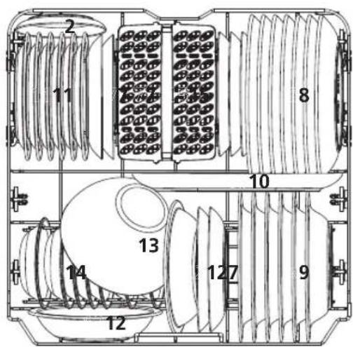 WINIA WMW13M1WW - Panier du bas : - 1