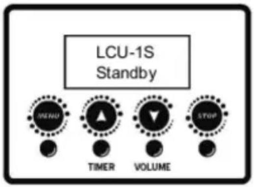LCU-1S Standby MENU TIMER VOLUME STOP
