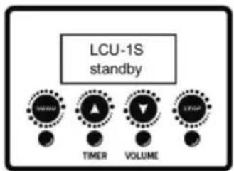 LCU-1S standby INPUT TIMER VOLUME STOP