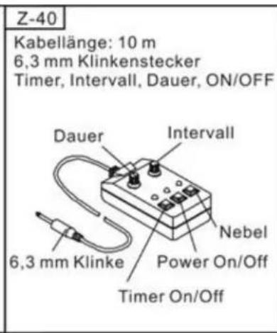 Antari Z800 MK2 - Bedienung über eine Fernbedienung - 2