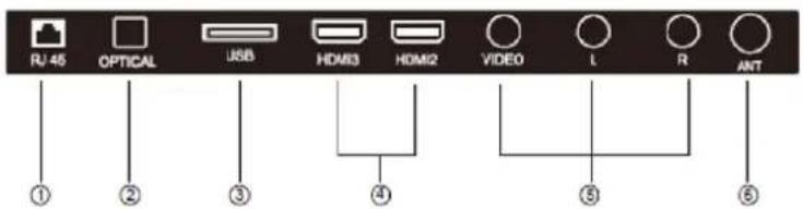 POLAROID TVSAND32HDPR02 - Back View - 3