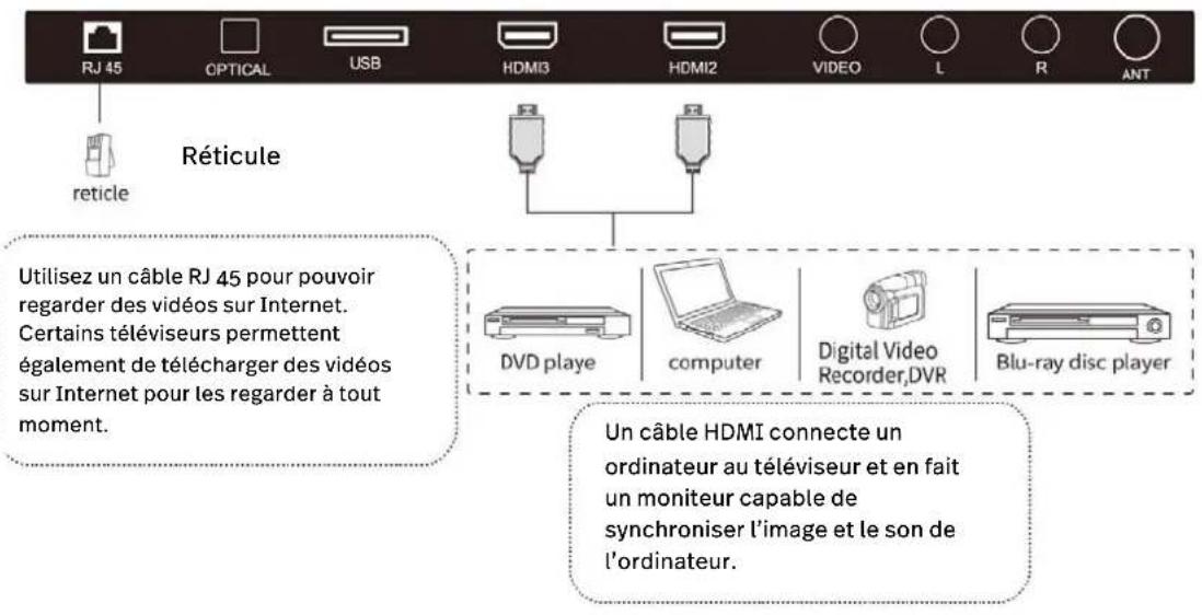 POLAROID TVSAND32HDPR02 - RJ 45 et HDMI - 1